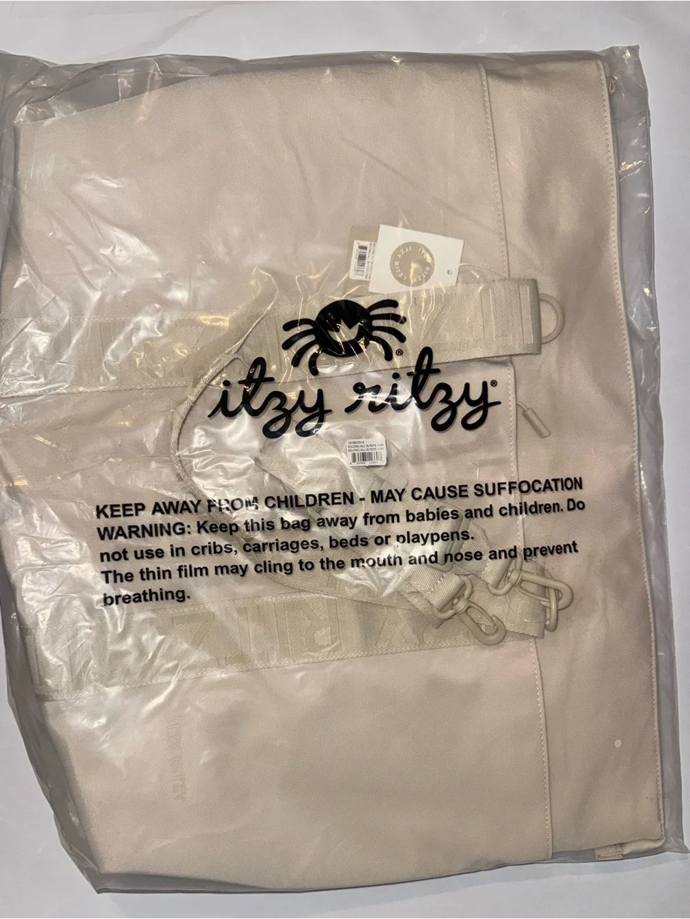 Itzy Ritzy Belong All-in-Tote™ Cream NWT